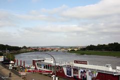 Elbe mit Wasser