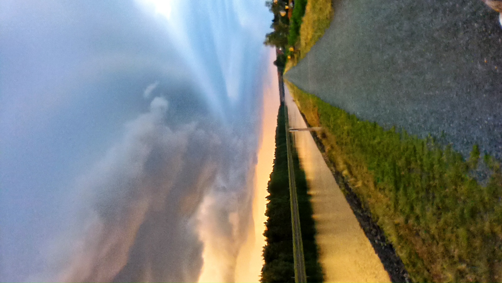 Elbe Seiten Kanal, Stüde, am Abend