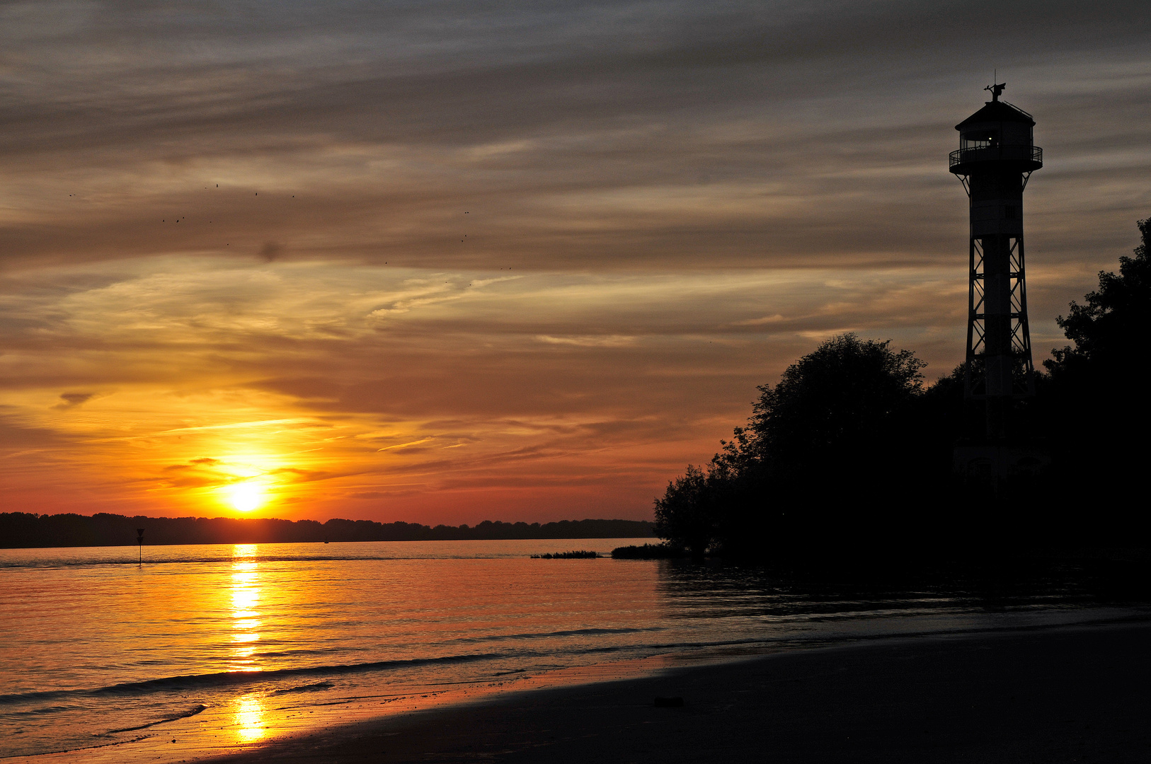 Elbe Sonnenuntergang