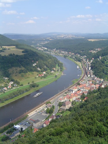 Elbe und Königsstein
