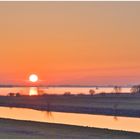 Elbe und Krückau im Abendlicht