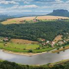 Elbe vor der Festung Königstein