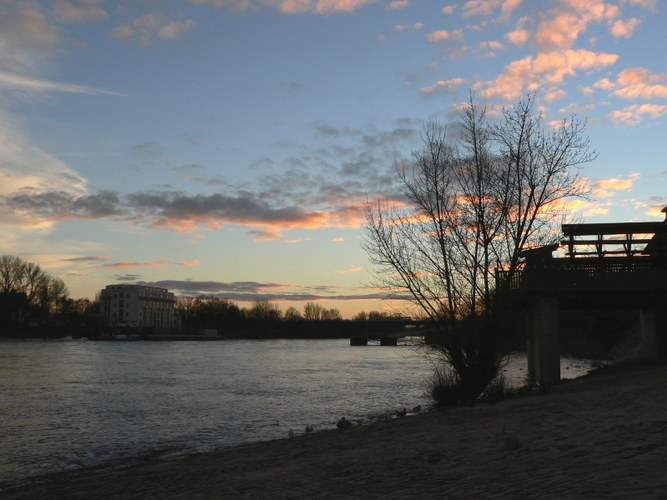 Elbe & Wunderschöne Wolkenformation