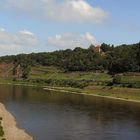 Elbeblick flußabwärts von Meissen aus gesehen...