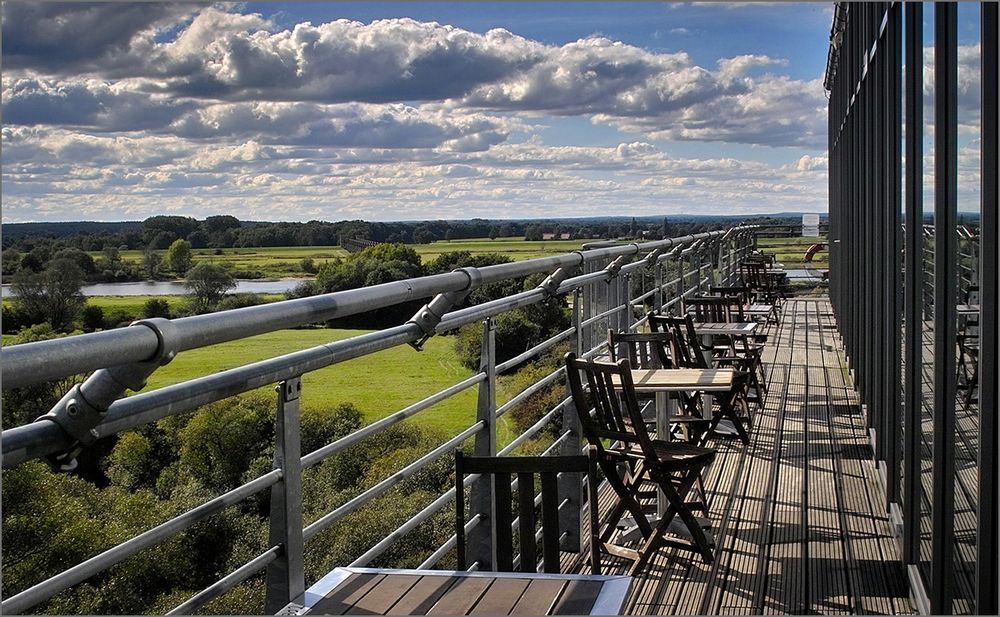 Elbeblick vom Panoramacafe in Dömnitz