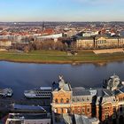 Elbeblick vom Turm  der Frauenmkirche, den wir am  18.01. 12...