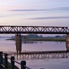 Elbebrücke am Abend