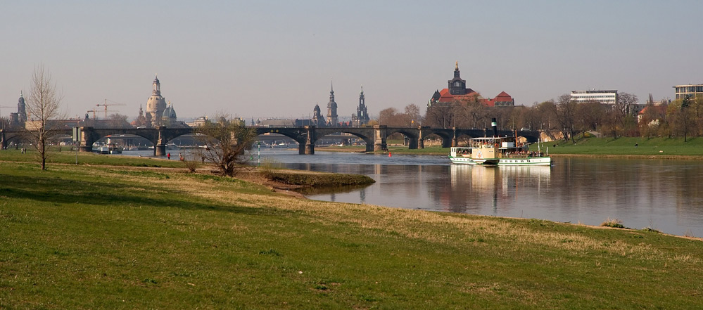 Elberadwanderweg in Dresden