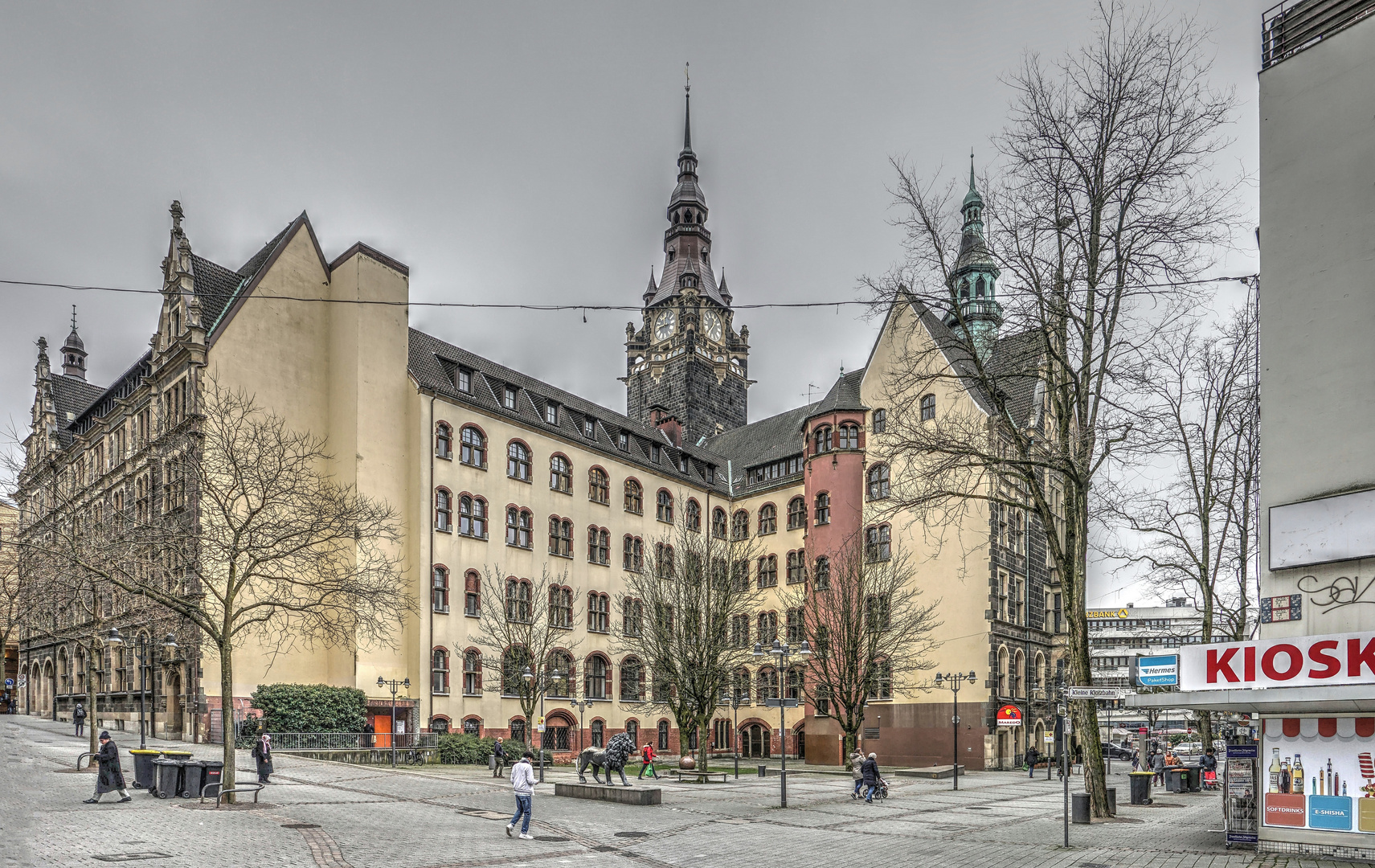 Elberfelder Rathaus Rückseite