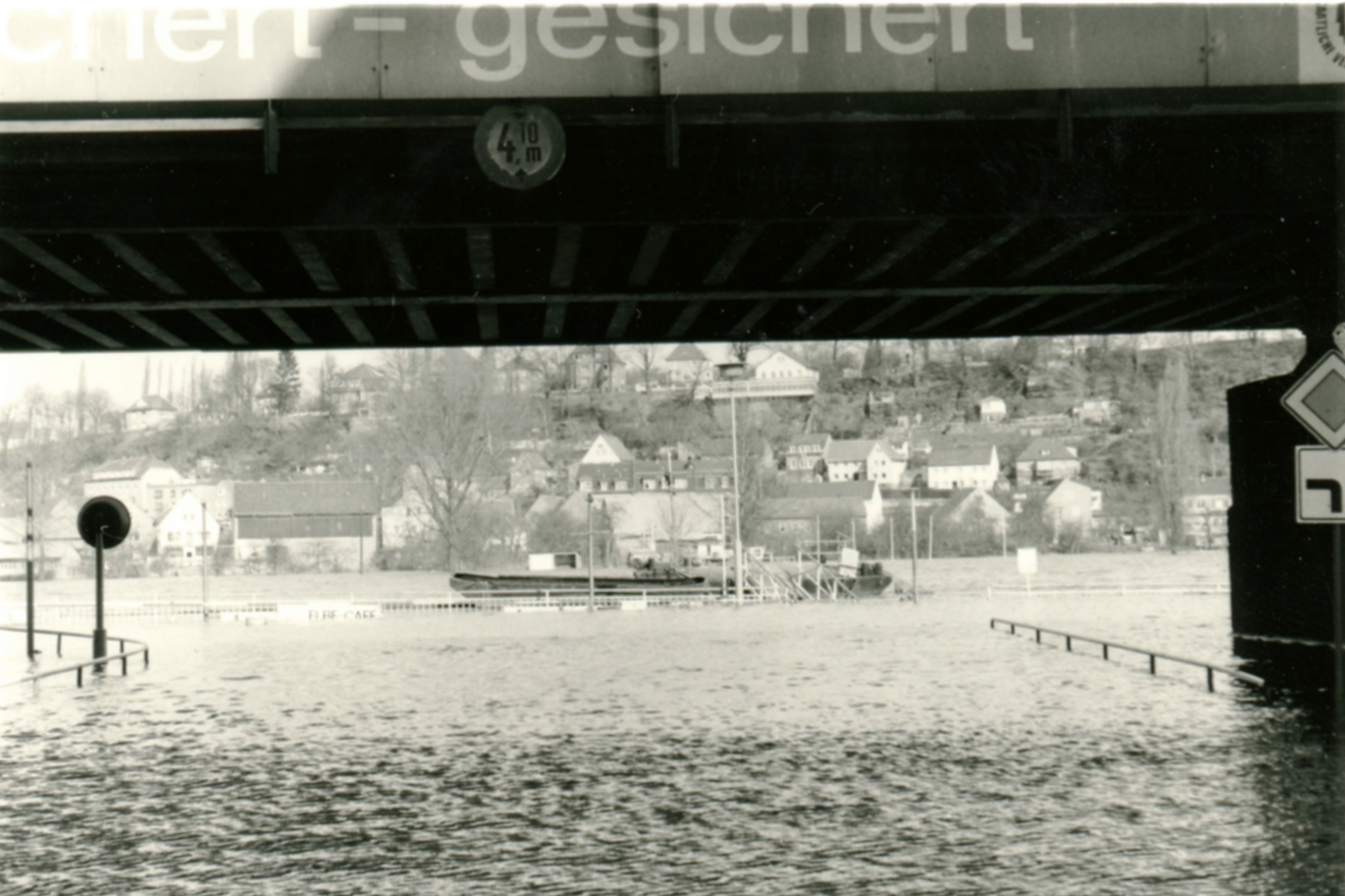 Elbhochwasser in Pirna 1981