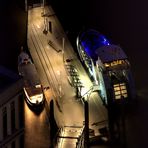 Elbphilharmonie 19. Etage - Mitternacht an der Schiffsanlegestation