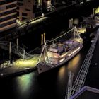 Elbphilharmonie 19. Etage - Mitternacht im Traditionsschiffhafen in der Hafen City 