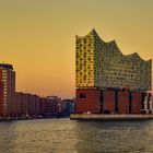 Elbphilharmonie am Sonnenuntergang