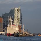 Elbphilharmonie hinter der Cap San Diego