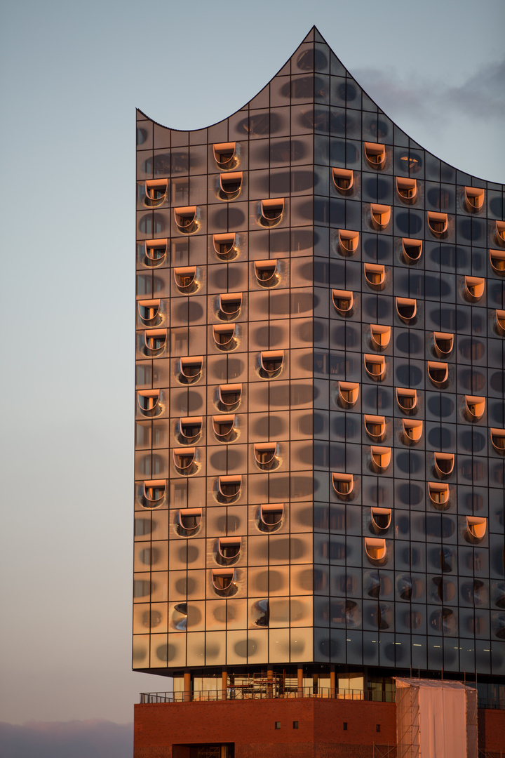 Elbphilharmonie im Abendlicht 