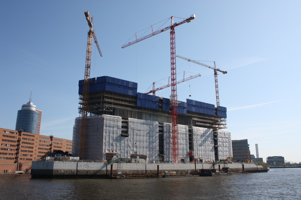 Elbphilharmonie im Bau