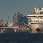 Elbphilharmonie mit AIDA und MSC