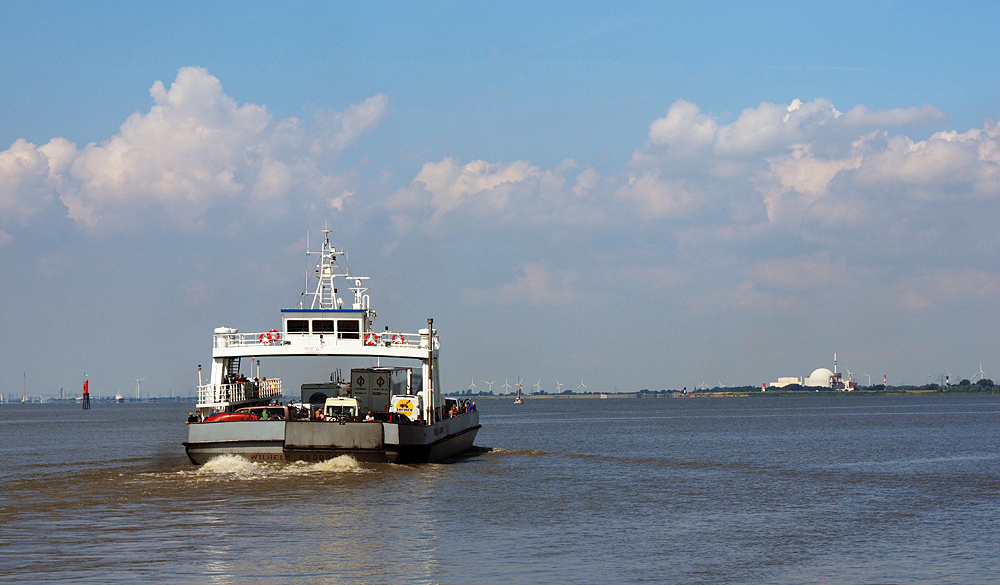 Elbquerung Wischhafen - Glückstadt