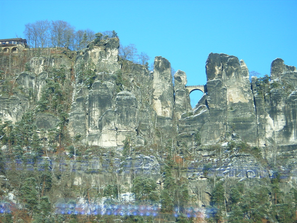 Elbsandsteingebirge bei Bad Schandau, Lausitz, Ost-Sachsen