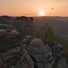 Elbsandsteingebirge im Morgenlicht