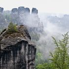 Elbsandsteingebirge im Nebel 2