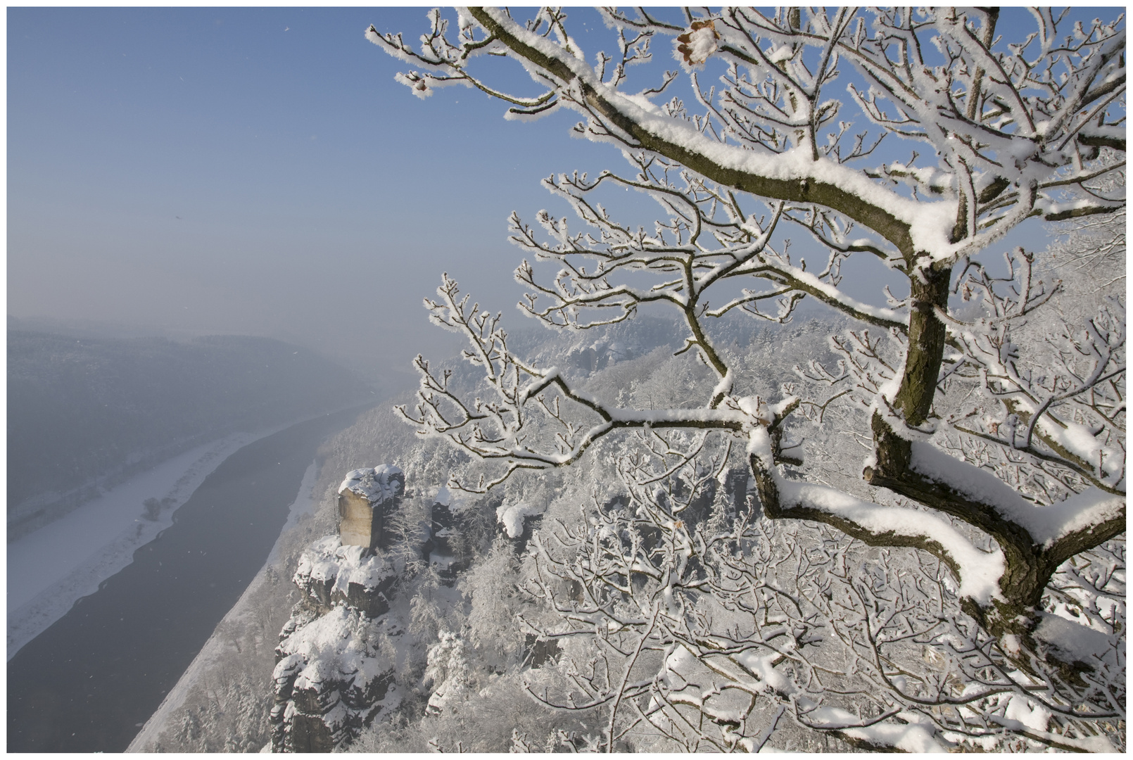 Elbsandsteingebirge im Winter #2