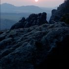 [Elbsandsteingebirge] Sonnenuntergang am Breite-Kluft-Turm