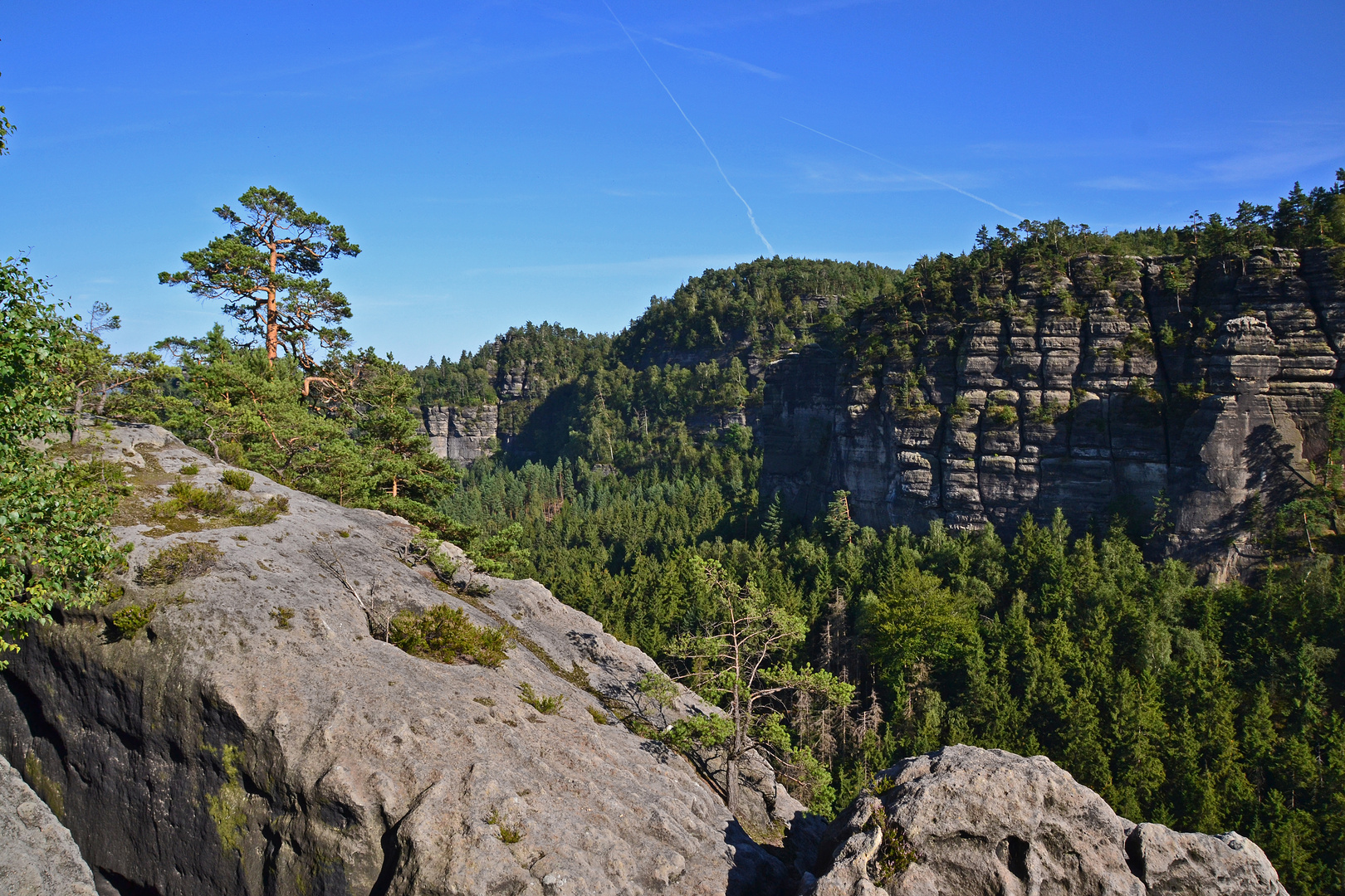 Elbsandsteingebirge vom Hinteren Raubschloss