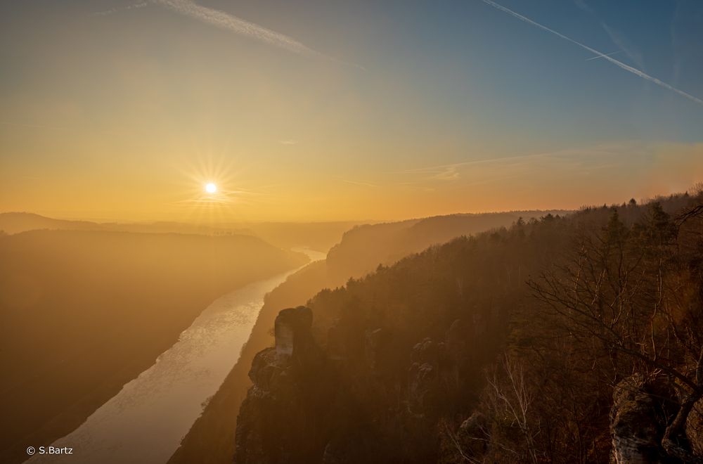 Elbsandsteingebirge - Wintersonne (1)