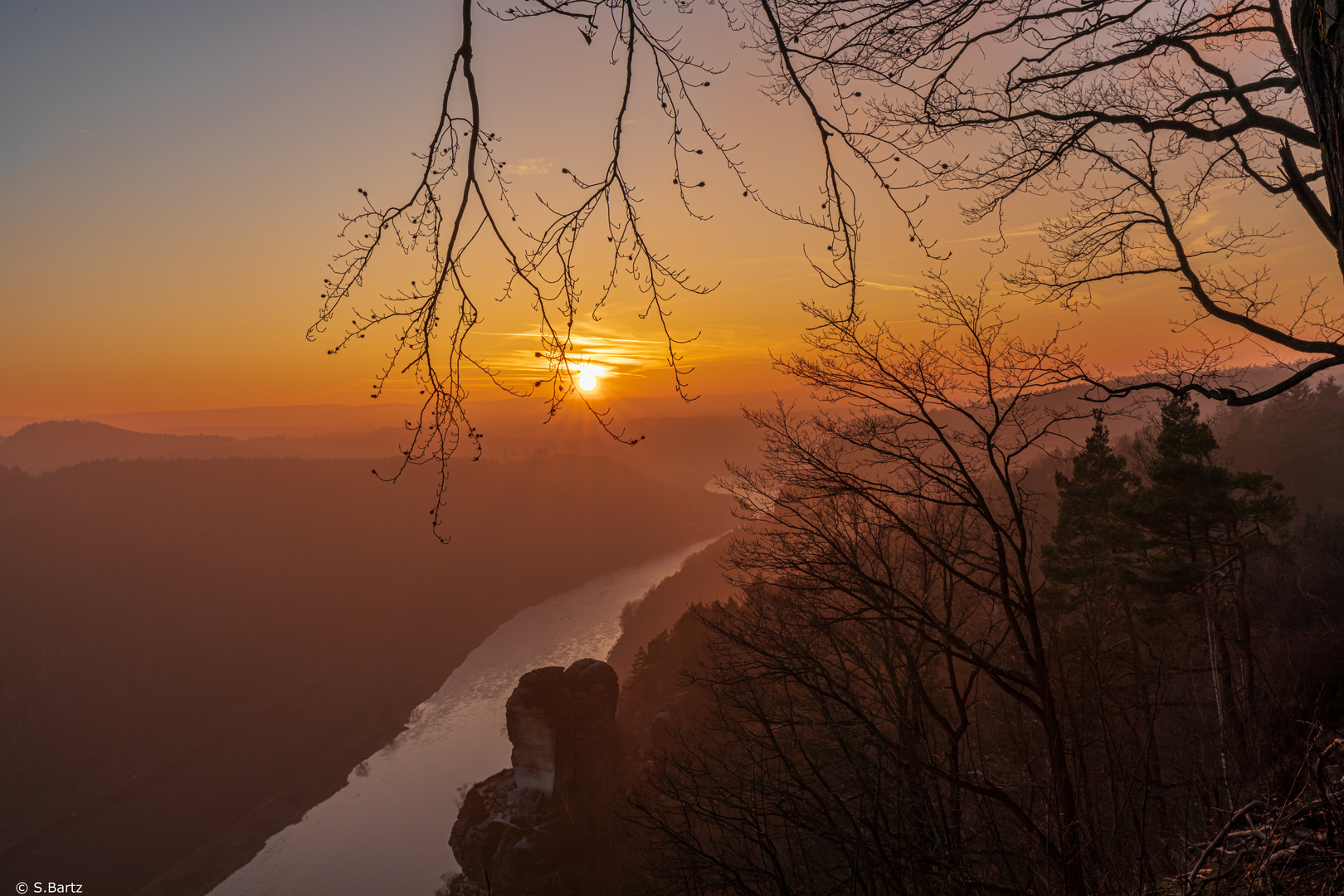 Elbsandsteingebirge - Wintersonne (4)