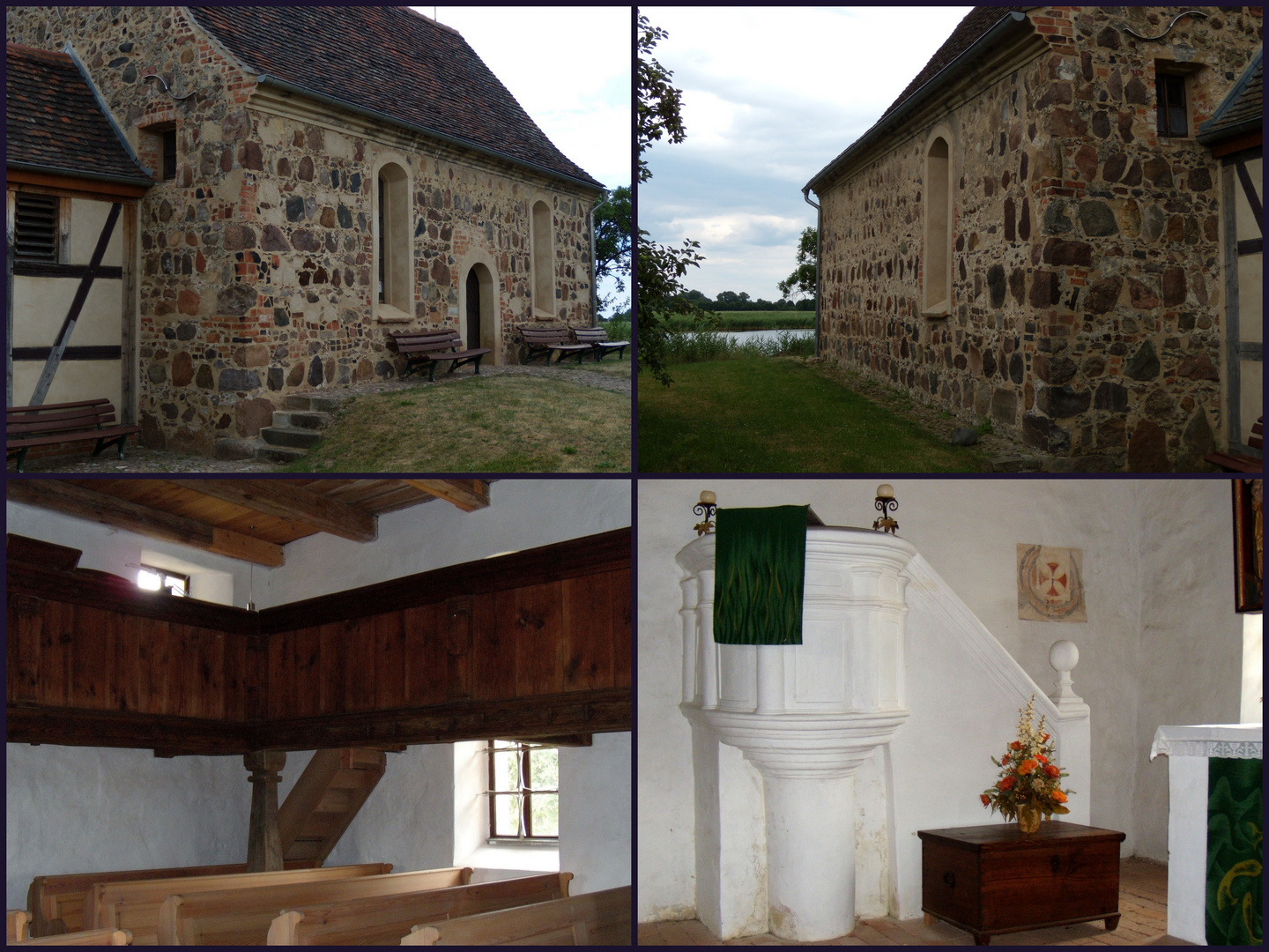 Elbschiffer Kirche in Priesitz an der alten Elbe bei Bad Schmiedeberg .