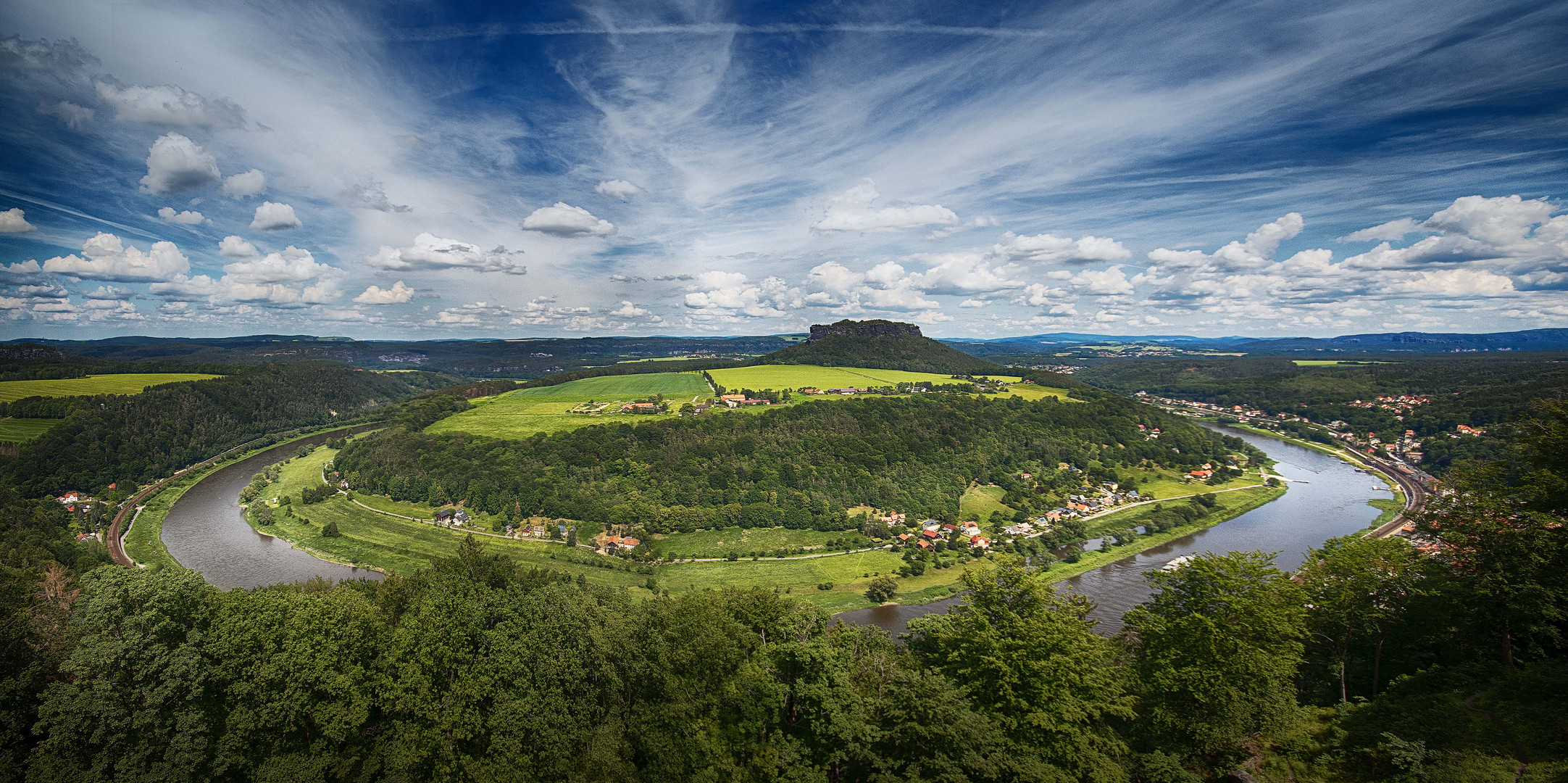 Elbschleife um den Lilienstein