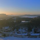 Elbtalblick mit Rathen und den Tafelbergen mit dem Lilienstein...