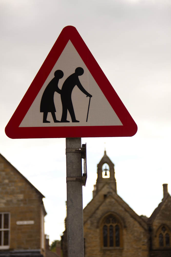 "elderly people crossing" in England :-)