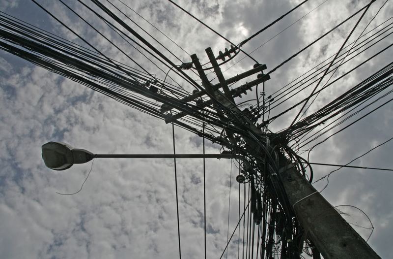 "Electric cables in Thailand"