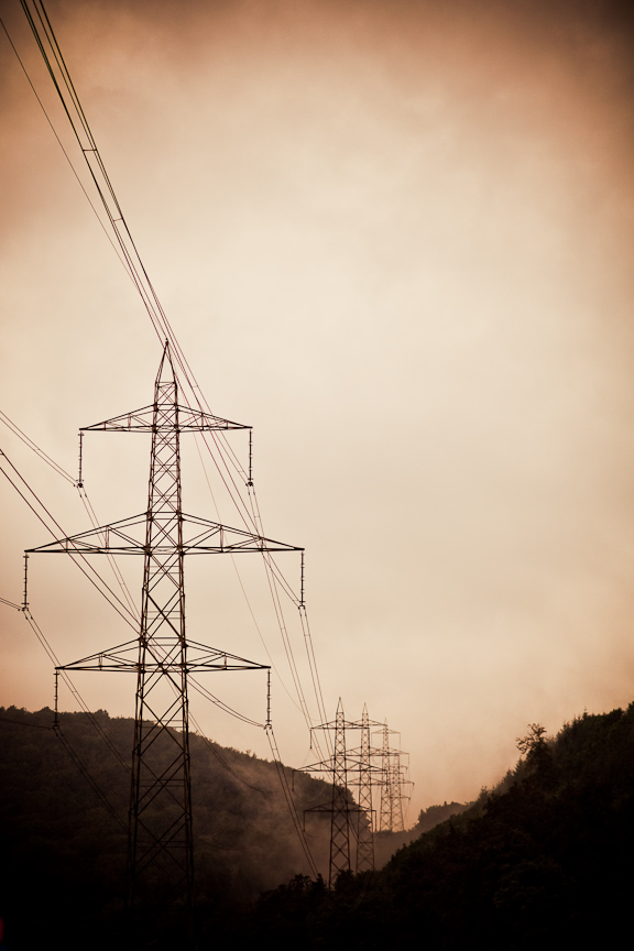 electricity pylons