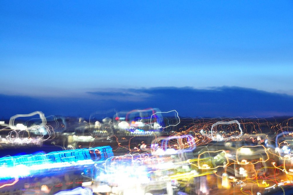 Electricity under blue sky