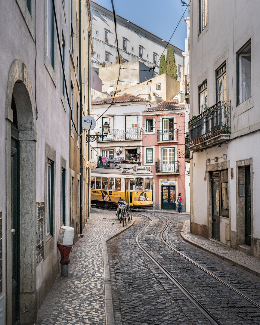 Eléctricos de Lisboa - Durch die Altstadt