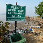 Elefant Island Bay verschmutzt