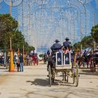 Elegante Kutschen auf der Feria Chiclana