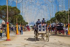 Elegante Kutschen auf der Feria Chiclana