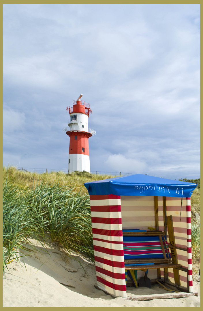 Elektrischer Leuchturm am Südstrand von Borkum