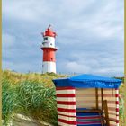 Elektrischer Leuchturm am Südstrand von Borkum