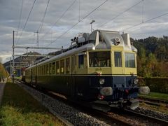 Elektrotriebwagen BCFe 4/6 736 „Blauer Pfeil“ der BLS-Stiftung