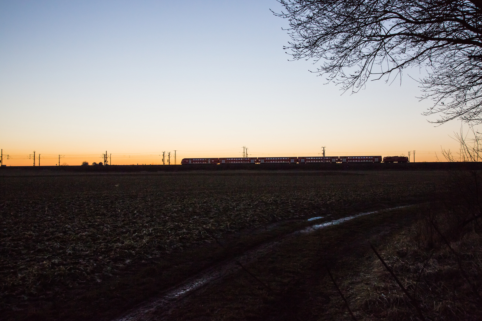 Elfer nach Sonnenuntergang