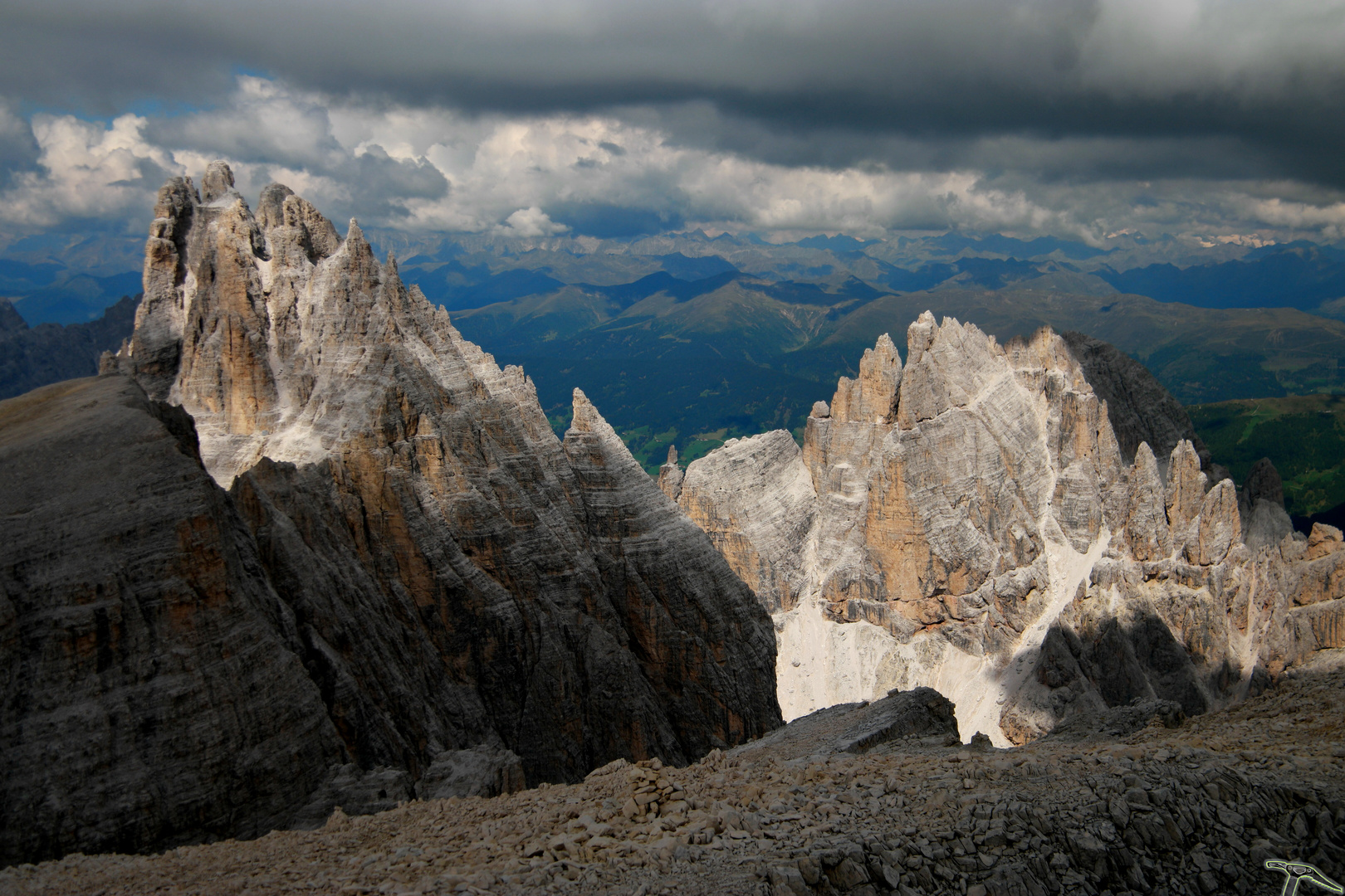 Elferkofel (3092m) und Sextener Rotwand (2965m)