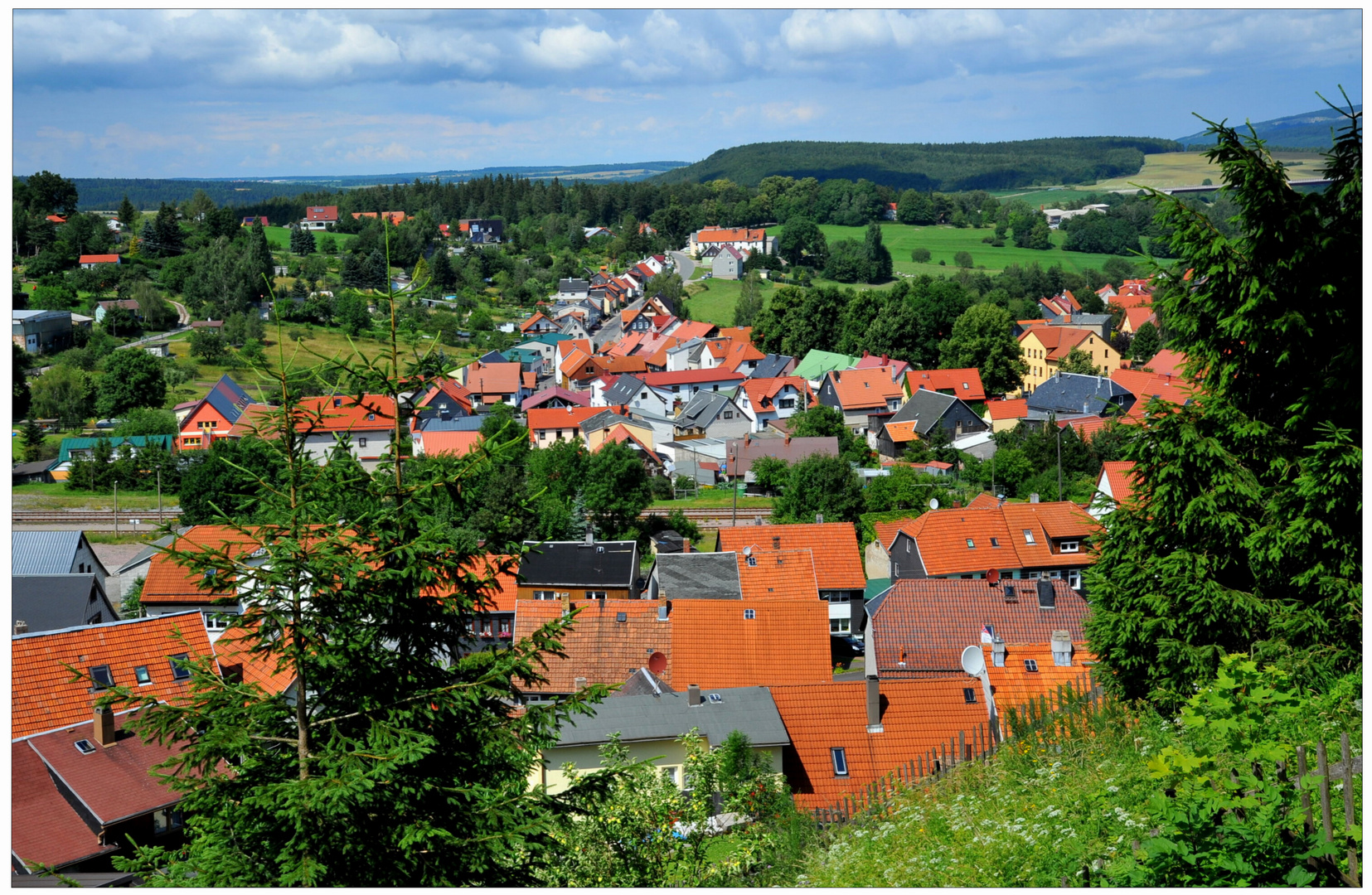 Elgersburg im Thüringer Wald (Elgersburg, una ciudad pequeña en el Bosque Turingio)