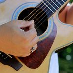 Elias and his guitar