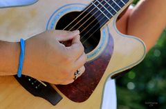 Elias and his guitar