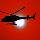 Elicopter sunset